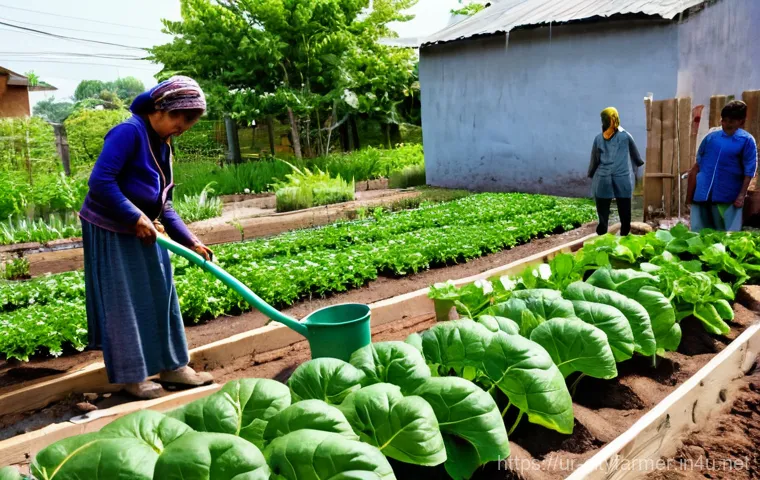 도시농업 참여형 커뮤니티 만들기 - **Prompt:** A Pakistani man or woman, wearing comfortable, modest everyday Pakistani attire such as ...